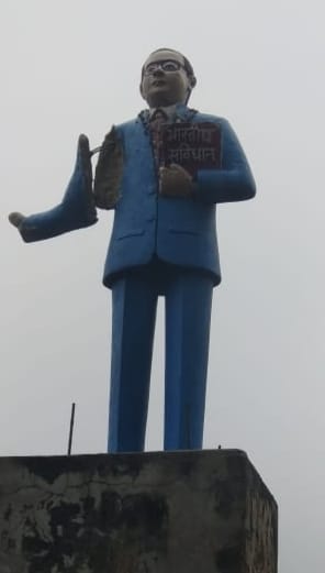 Ambedkar statue damaged, resentment among people