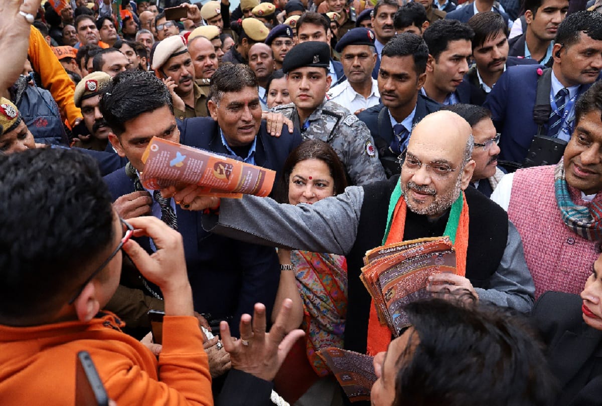 Union Home Minister Amit Shah will hold public rallies in Delhi on thursday