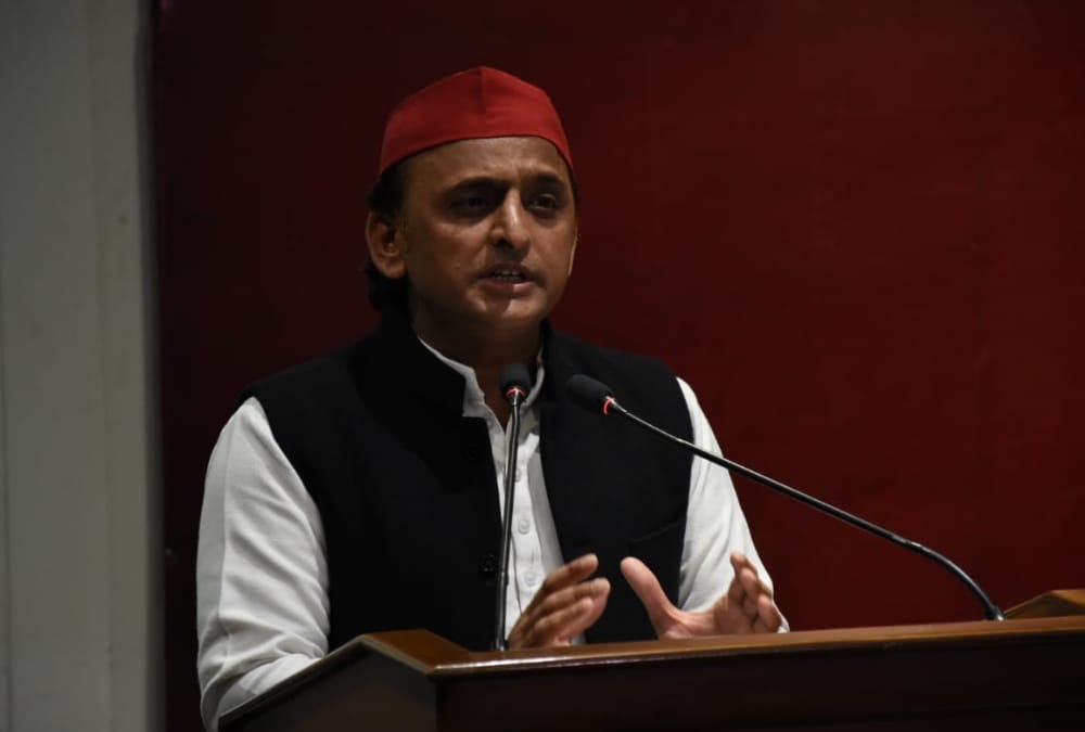Politics of RSS harmed the social harmony of India says Akhilesh Yadav.