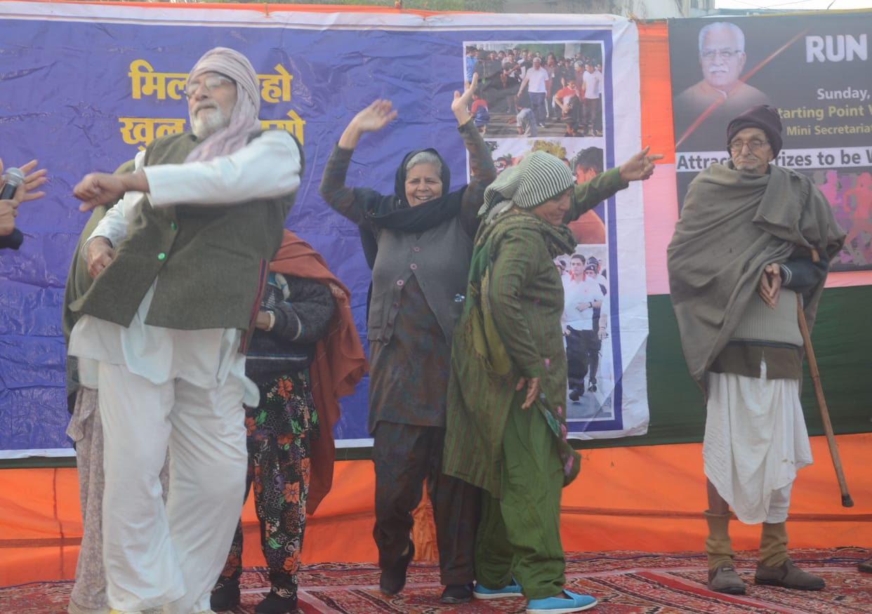 OLd Peoples injoyed in Rahgeeri  Program