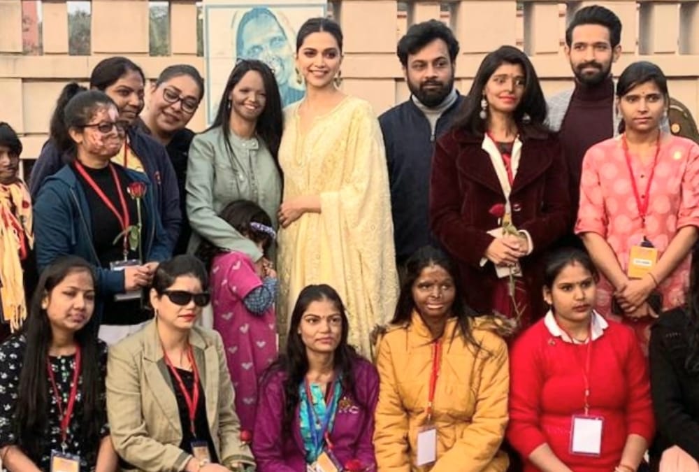 Deepika Padukone celebrate her birthday with acid survivors.
