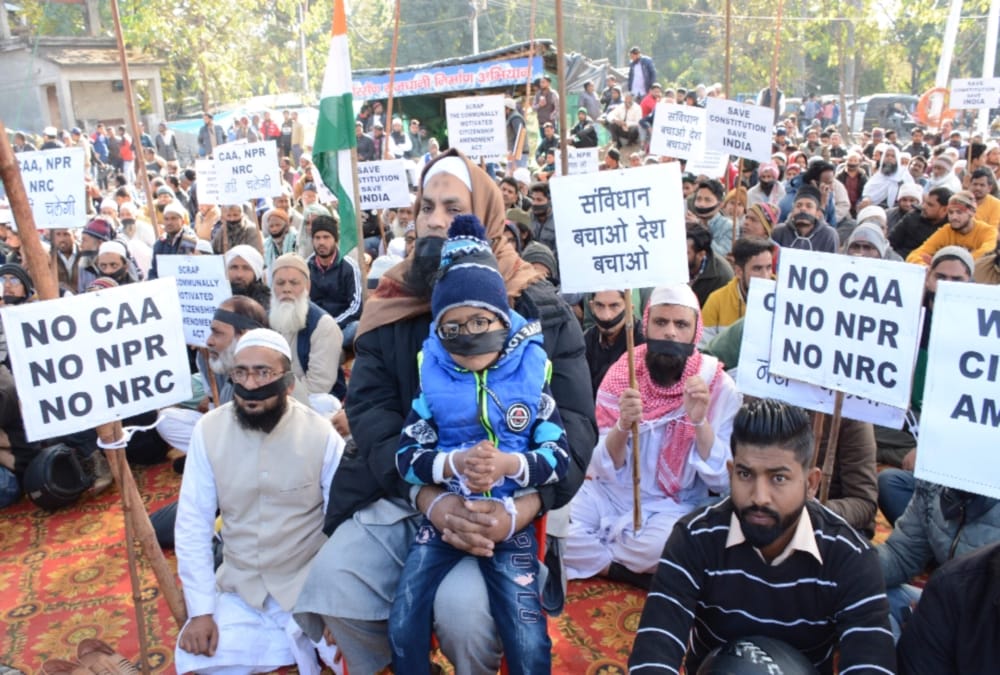 Muslim Protest Start in dehradun Against ca