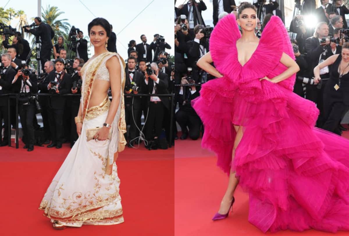 Birthday Special: deepika padukone cannes red carpet look then and now