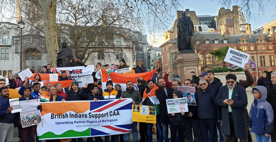 Rally organized in support of CAA in London