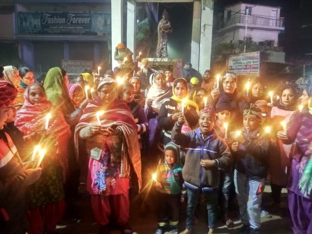 candle march against nankana sahib pelting