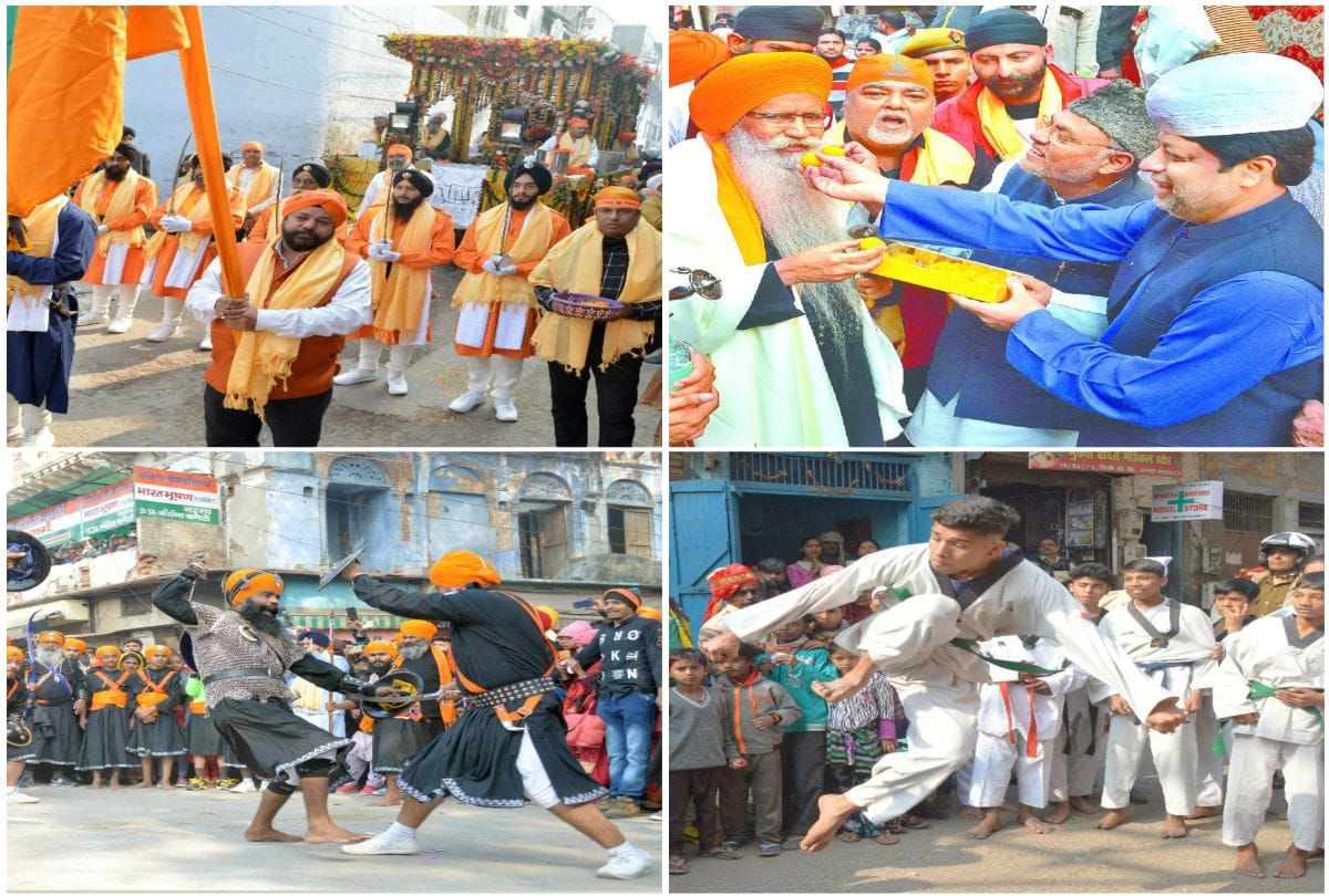 Nagar Kirtan Yatra on guru gobind singh prakash parv 2020 in agra
