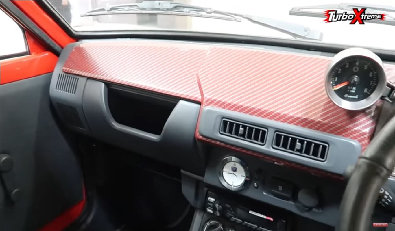 After 36 years 1983 India's first maruti 800 car fully restored in classic red shade