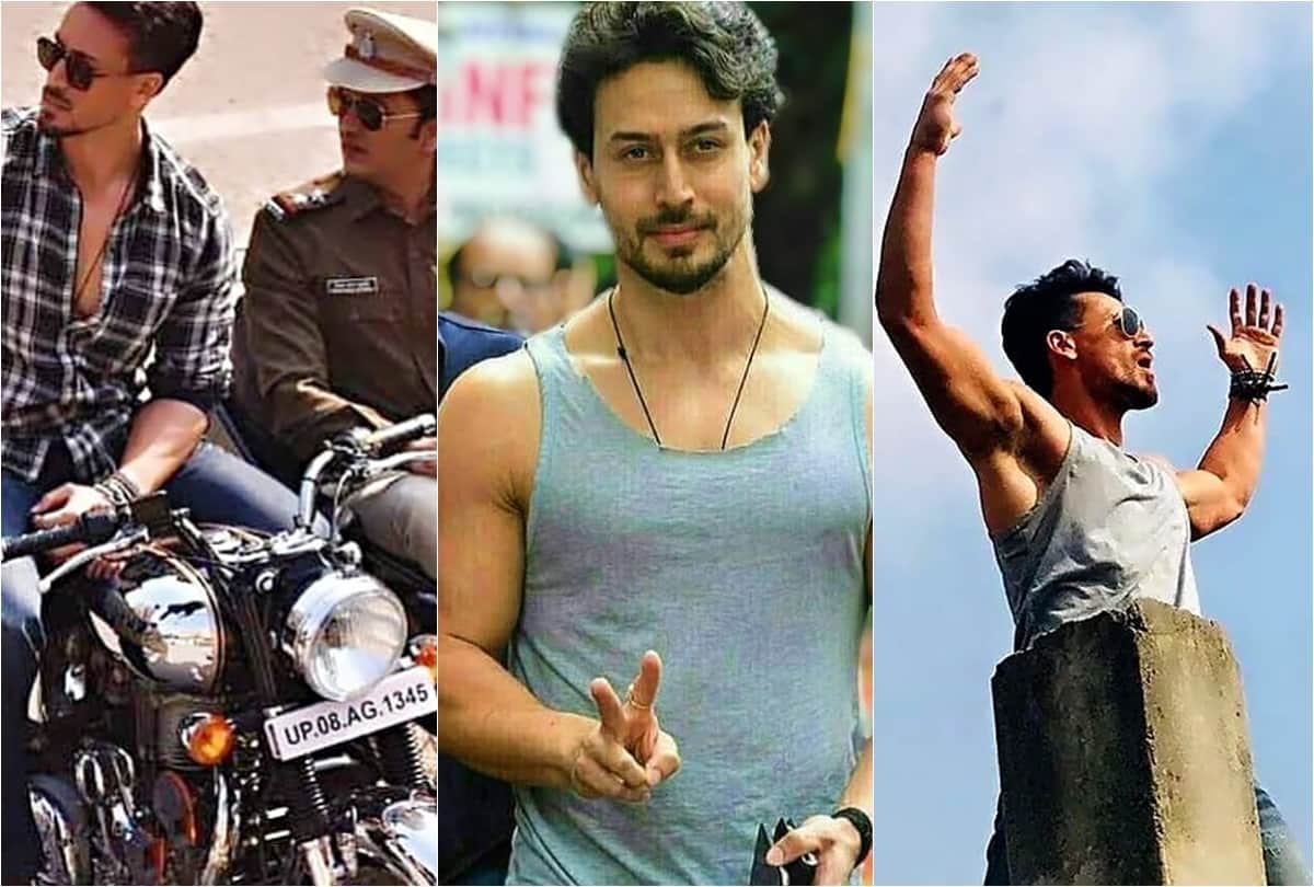 Bollywood actor Tiger Shroff viral Photos of Baaghi 3 Shoot and arrested by police