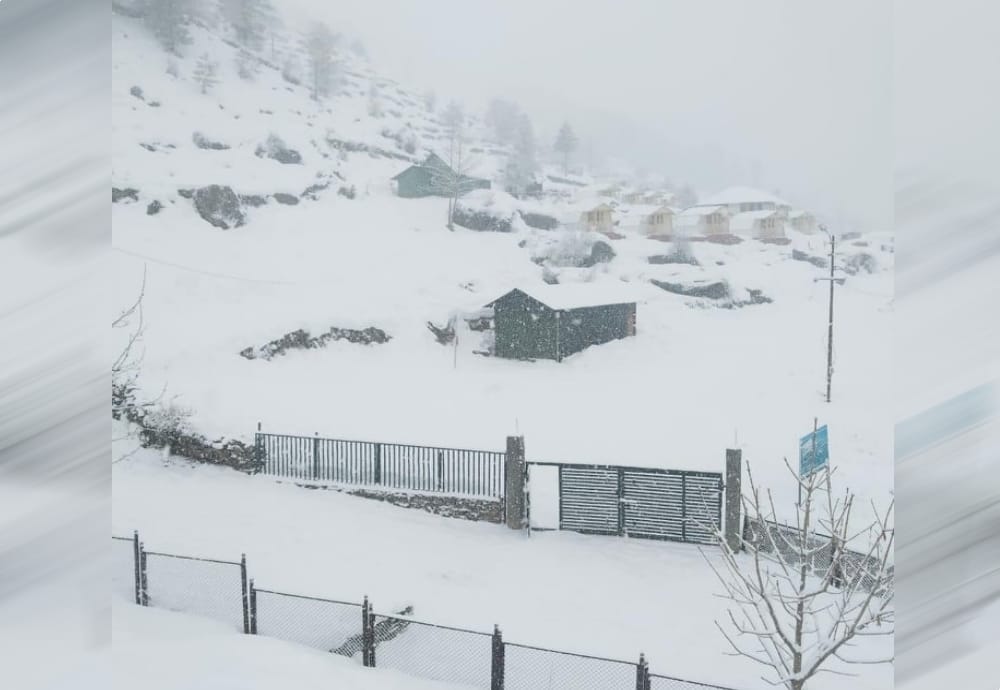 Snowfall Covered Uttarakhand All Hilly Area See Awesome Visuals