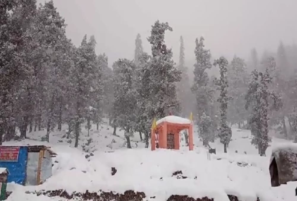 Snowfall Covered Uttarakhand All Hilly Area See Awesome Visuals