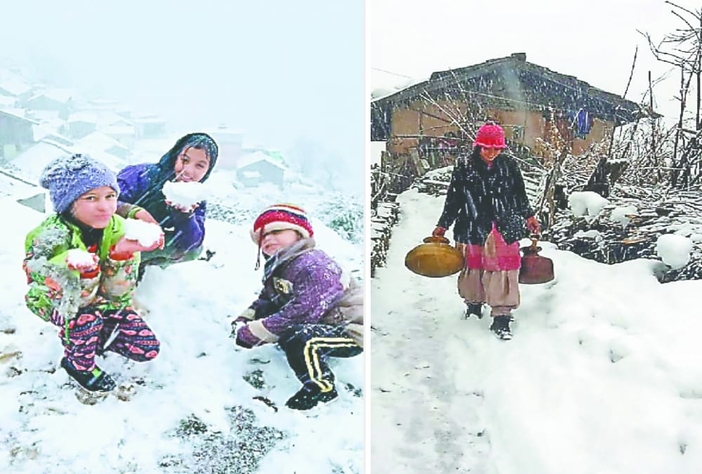 Snowfall Covered Uttarakhand All Hilly Area See Awesome Visuals