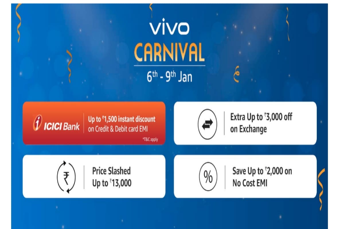 Vivo Carnival Sale 2020: स्मार्टफोन को कम कीमत में खरीदने का शानदार मौका Vivo Carnival Sale 2020 best discount and offers on purchase of smartphones know price and specs