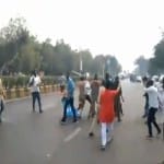 एबीवीपी एनएसयूआई कार्यकर्ताओं की आपस में भिड़ंत