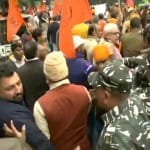 ननकाना साहिब में हुए हमले के खिलाफ दिल्ली में प्रदर्शन