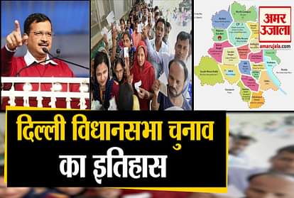 history of delhi election delhi chunav arvind  kejriwal manoj tiwari