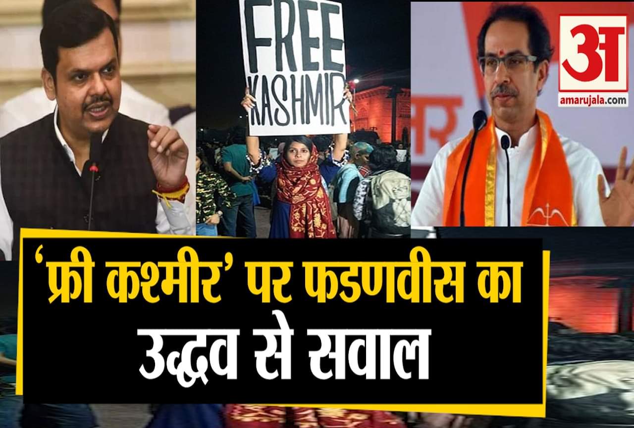 'फ्री कश्मीर' पर फडणवीस