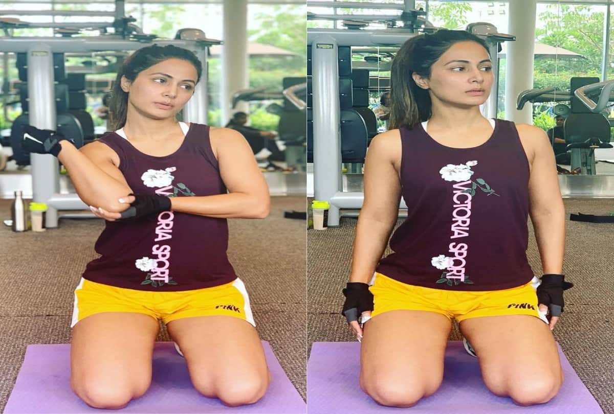 coronavirus covid 19 impact as Hina Khan video is viral of mopping the floor