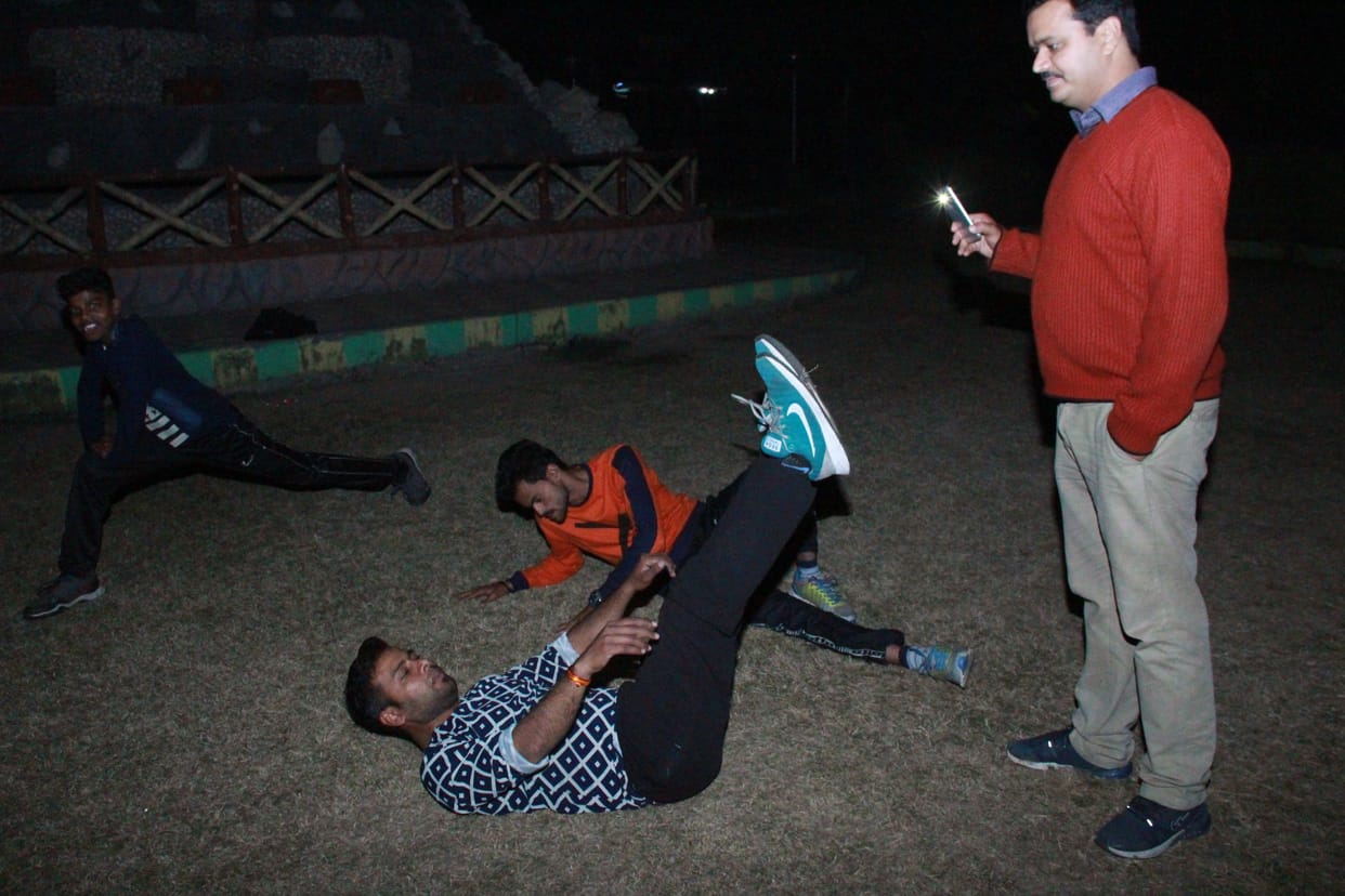 dark in rani laxmibai park and vrandavan lal verma park