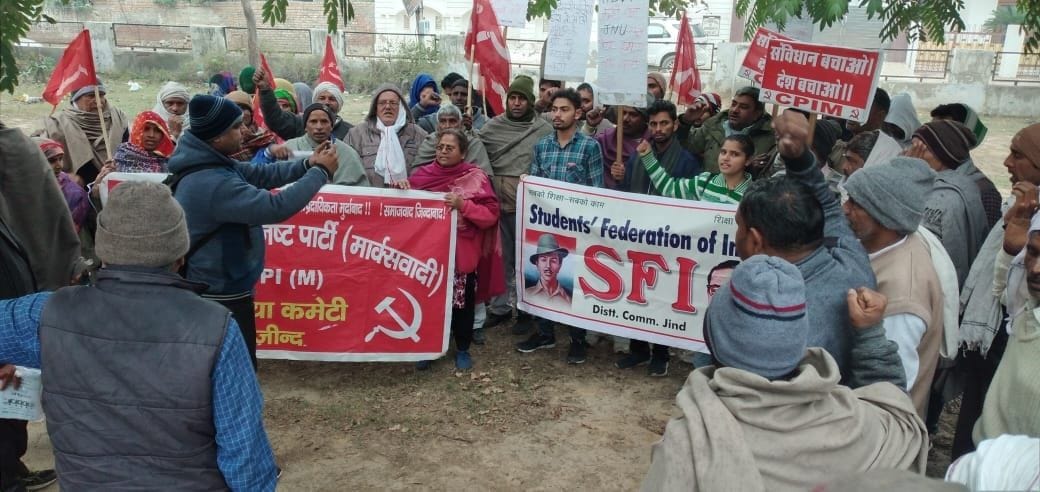 various organizations protest against attack on students in jnu