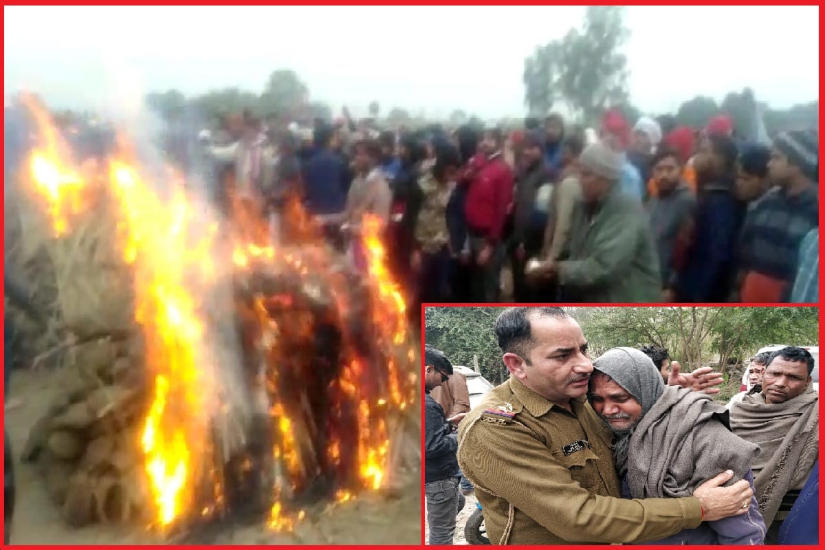 Accident News, Four bodies were cremated in Pohalli village of Meerut