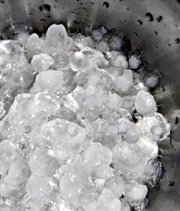 eavy rain with hailstorm throughout the day