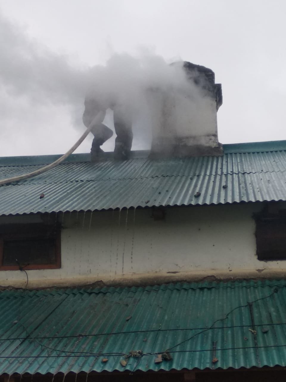 Fire  in army quarter