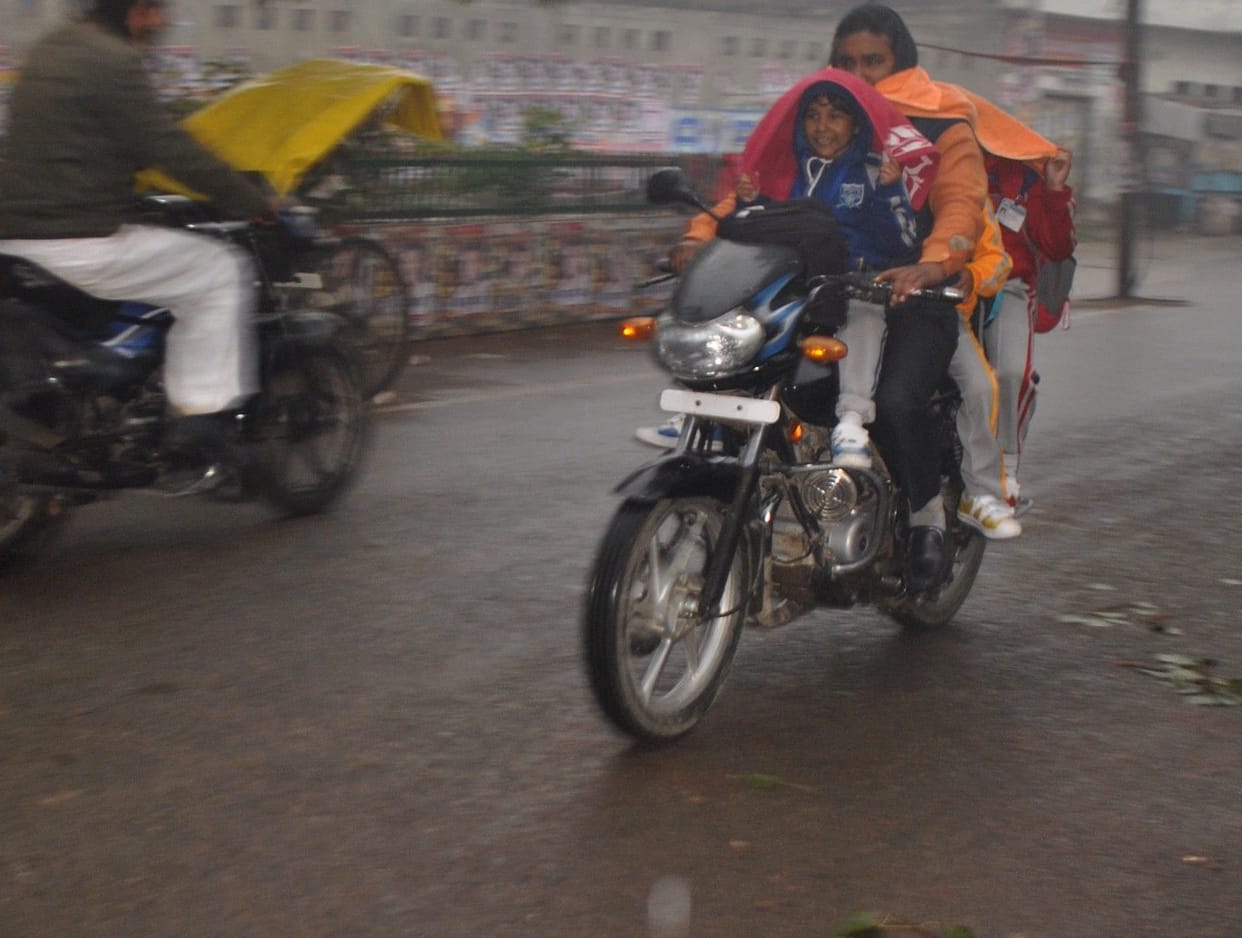 Weather changed, rain started in afternoon