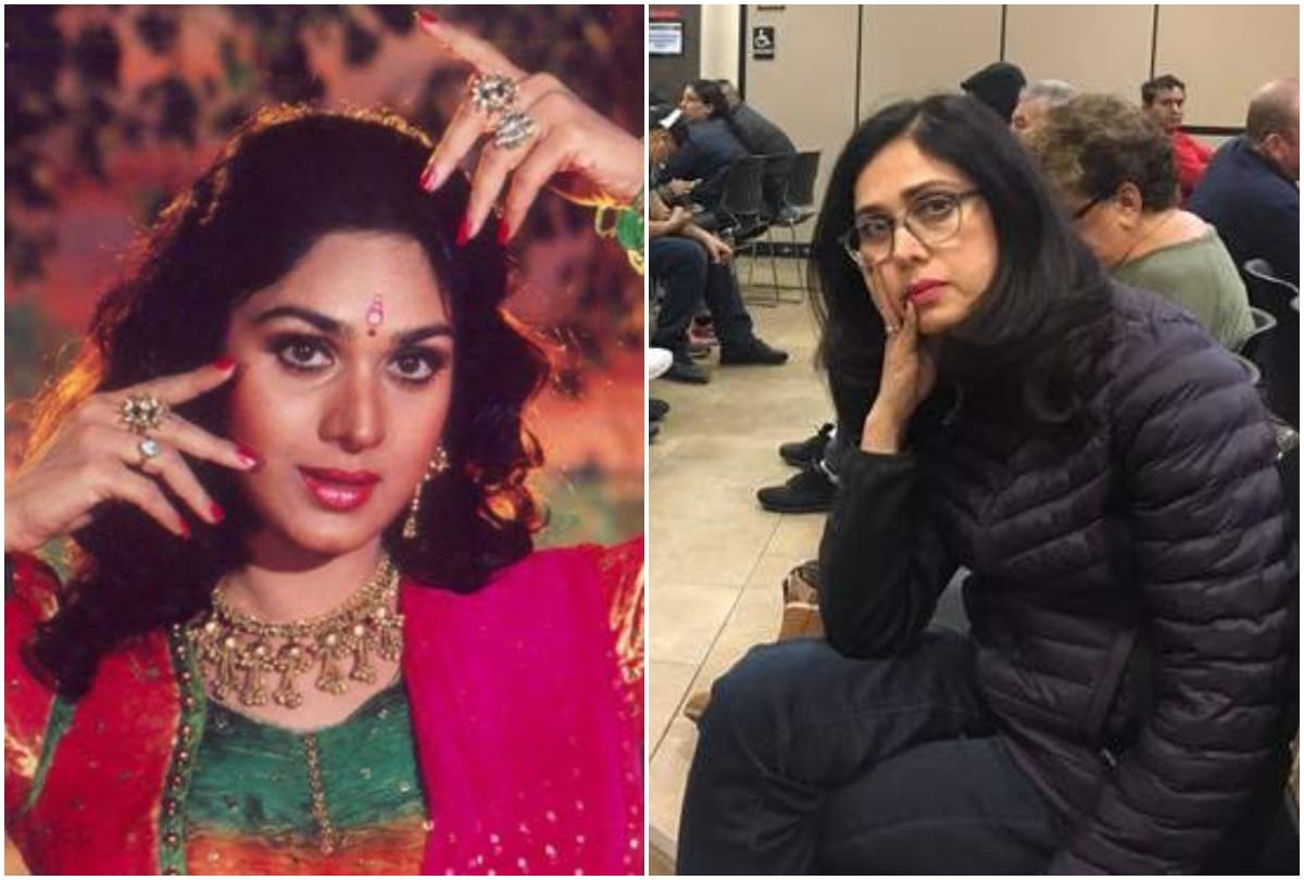 90s actress Meenakshi Seshadri spotted in Driving Licence Renew line no one recognize her