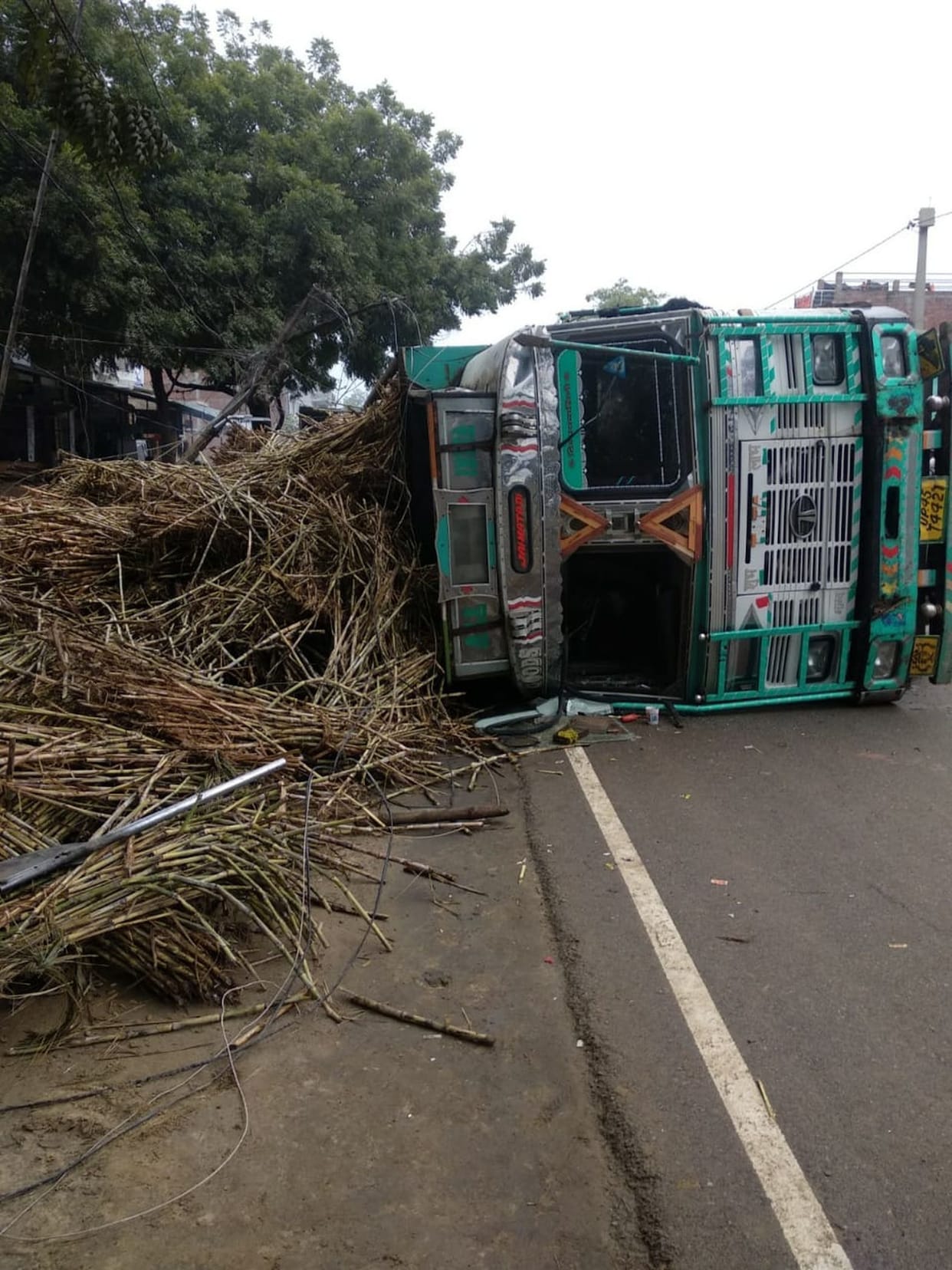 Truck Accident Due to overloading