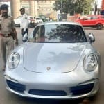 Porsche 911 sports car challan Ahmedabad
