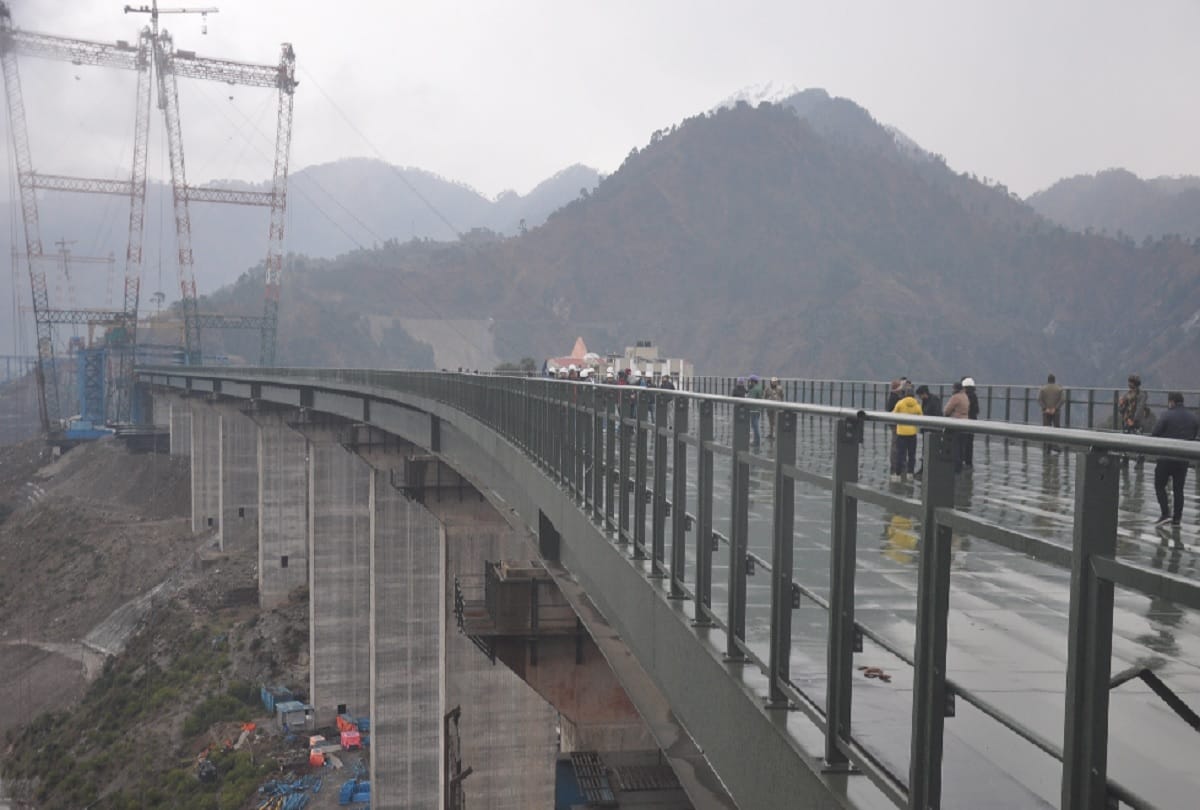 Worlds highest railway bridge half ready