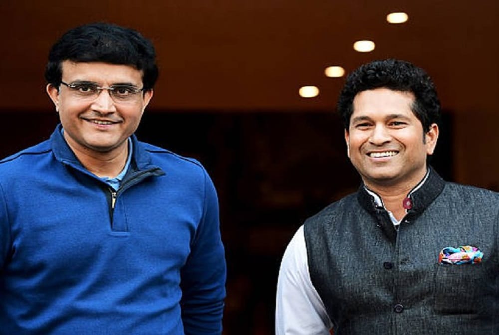 sachin tendulkar pulls  sourav Gangulys leg over fitness on social media