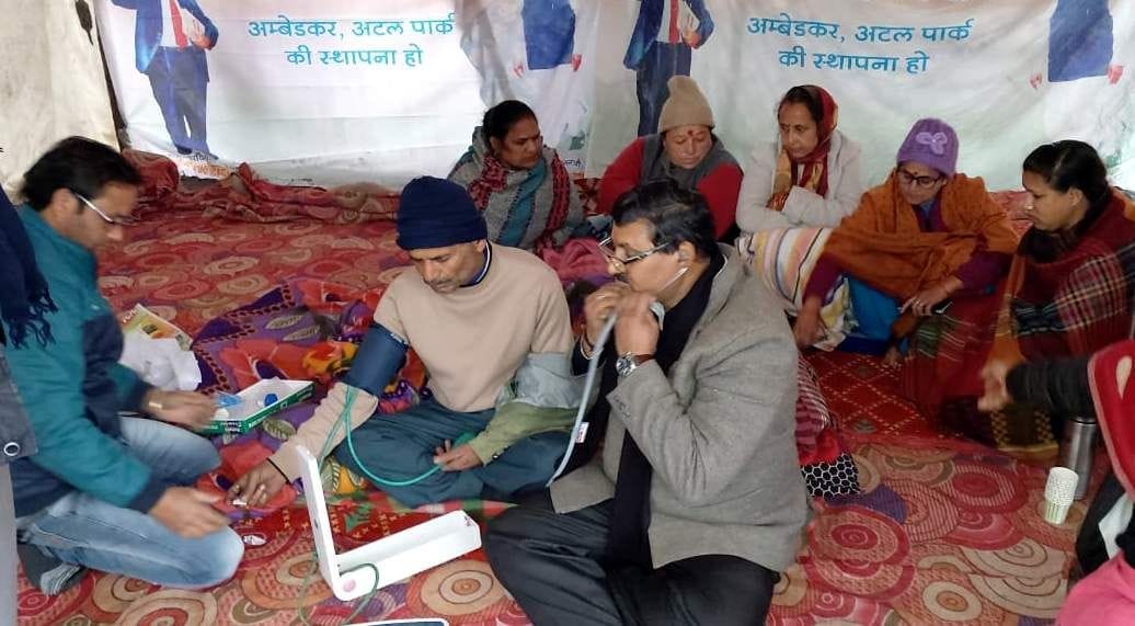 Rajesh Sharma sitting on hunger strike worsens