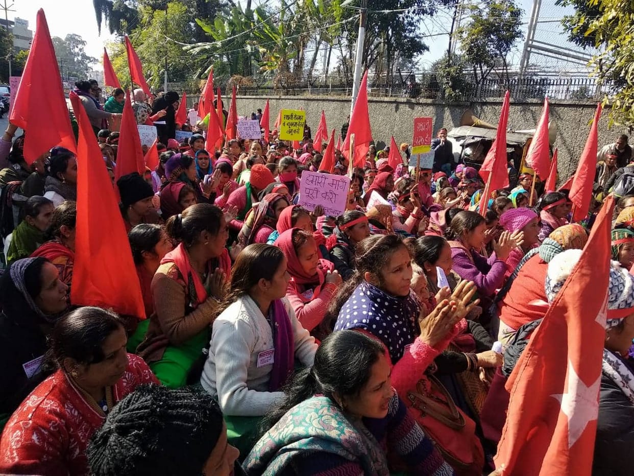 bhojan mata rally in dehradun