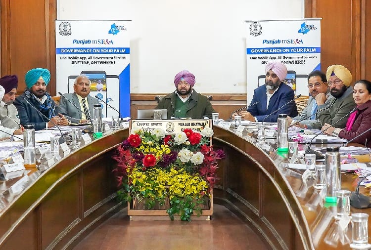 Punjab Cabinet Meeting leads by CM Captain Amrinder Singh