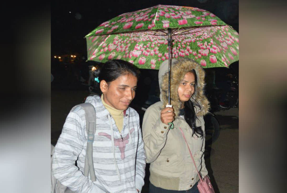 Rain in Winter of january Second Week Cold Day of City