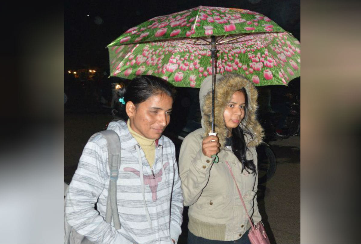 Rain in Winter of january Second Week Cold Day of City