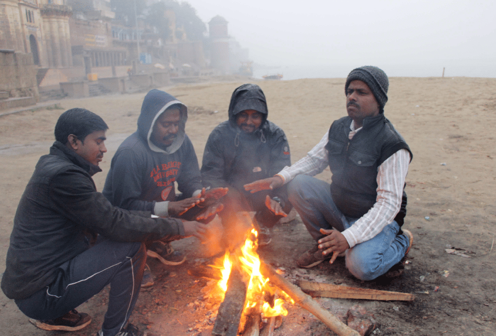varanasi minimum temperature decreased cold and winter icy winds