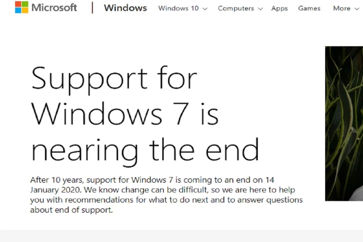 Microsoft Ends Support for Windows 7 from 14 January 2020 know how to upgrade in window 10