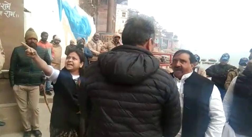 Priyanka's visit could not remain untouched by the shadow of controversies