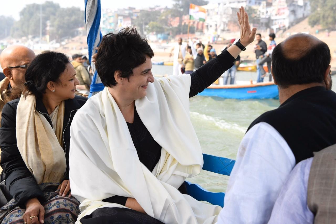 Priyanka's visit could not remain untouched by the shadow of controversies