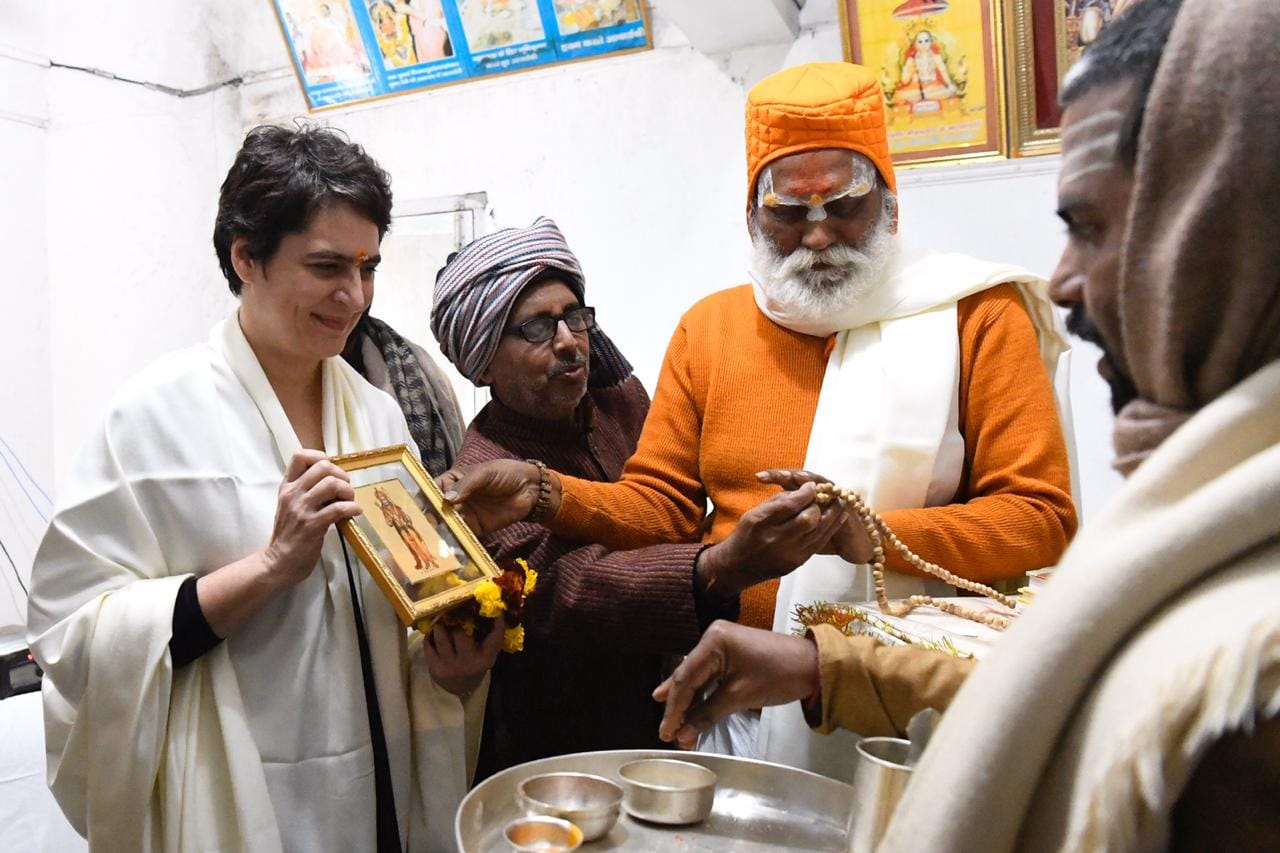 Priyanka's visit could not remain untouched by the shadow of controversies