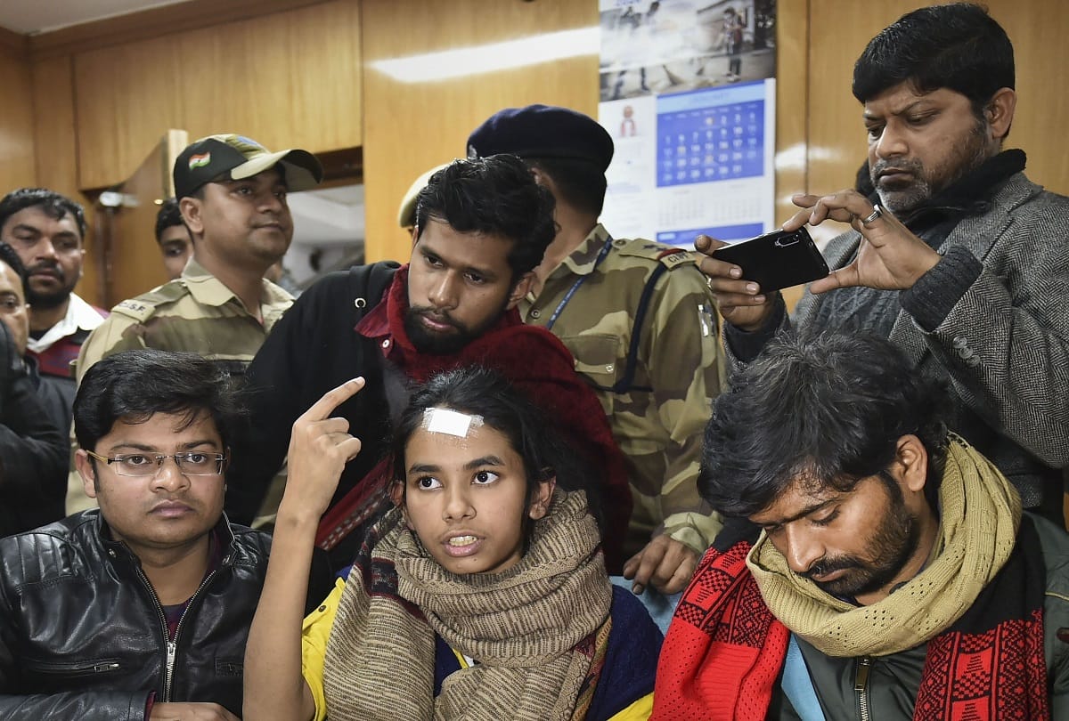 violence in Periyar hostel JNU students union president Aishi Ghosh was leading the attackers