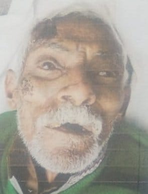 Injured unknown old man dies in hospital