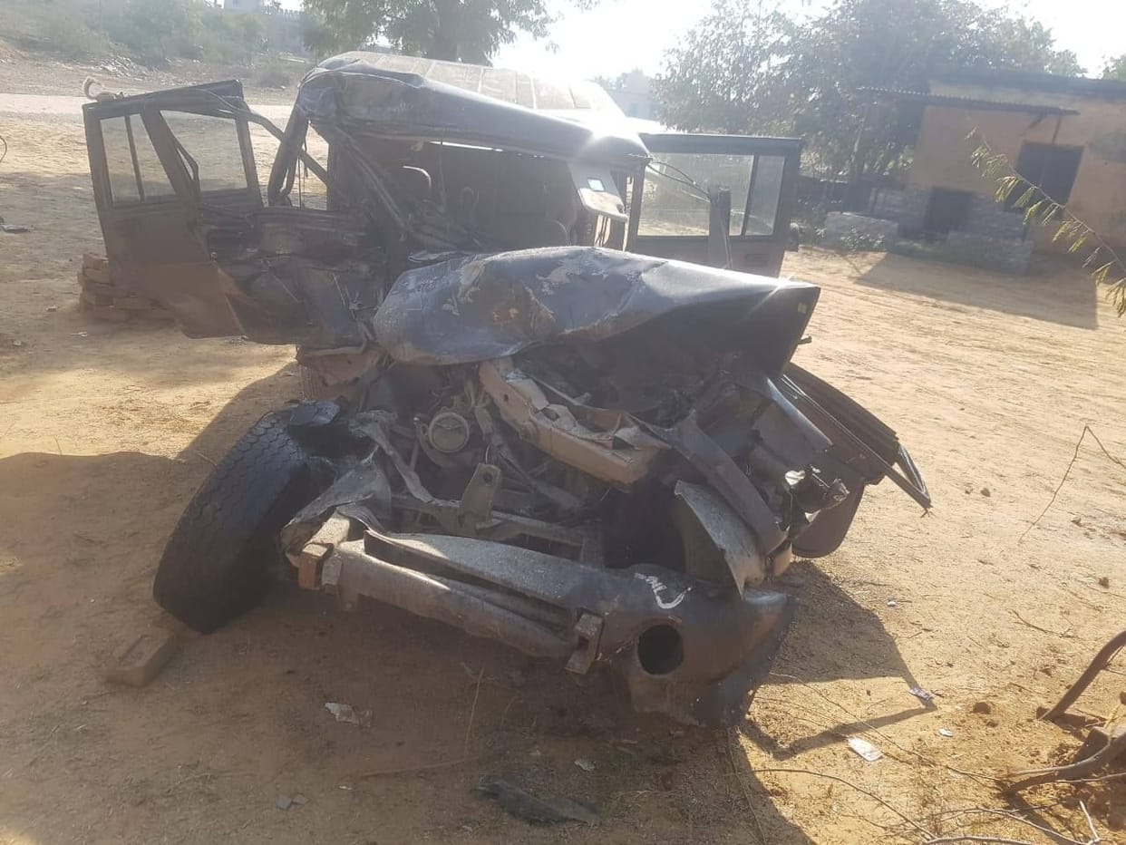 Two youths died in Road accident in Reawari