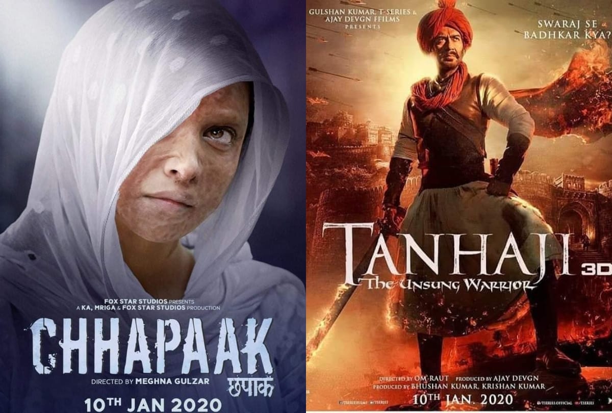 tanhaji the unsung warrior Chhapaak Box office Collection day 19 deepika padukone ajay devgn Movie