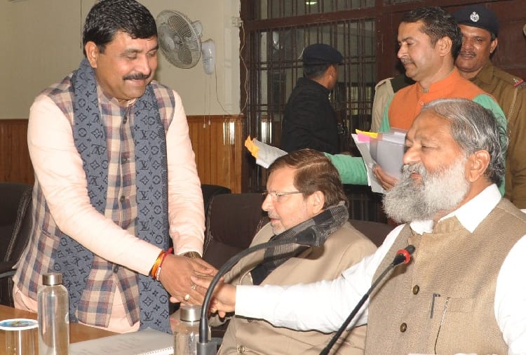 MLA Balraj Kundu meet home minister Anil vij