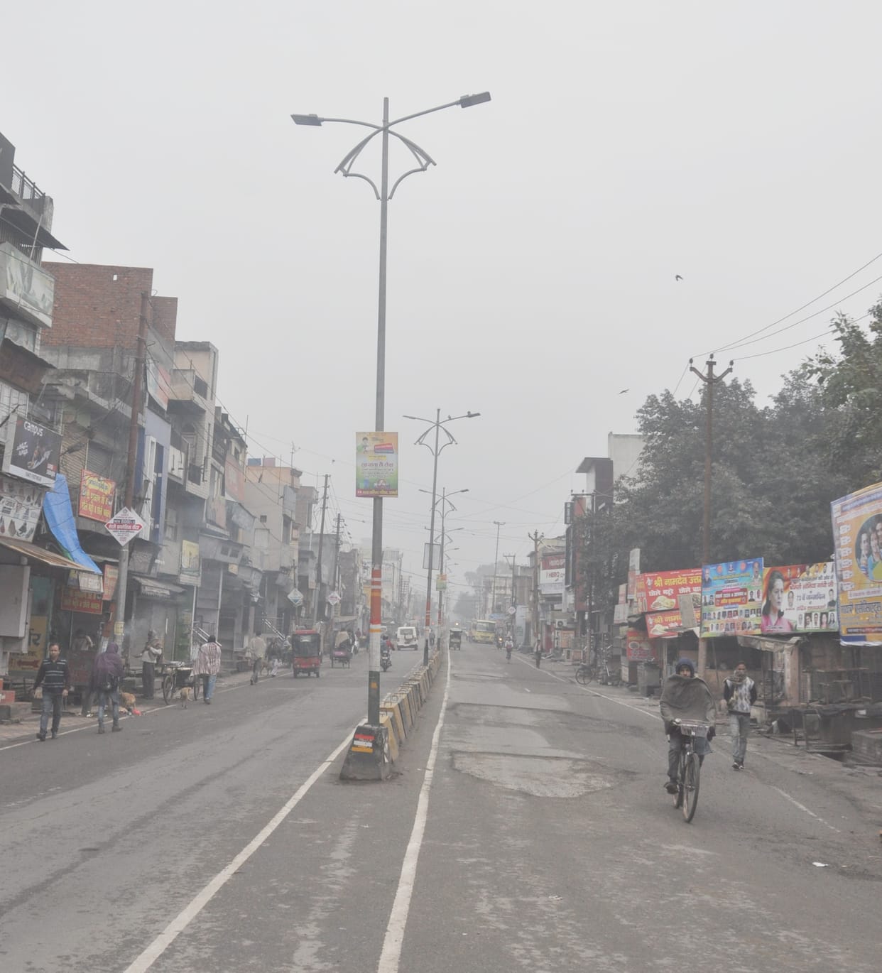 Freezing wind caused trouble, three degrees of mercury fell