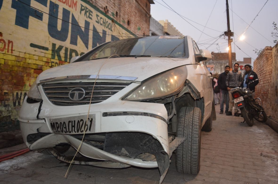 accident in bhagwat katha