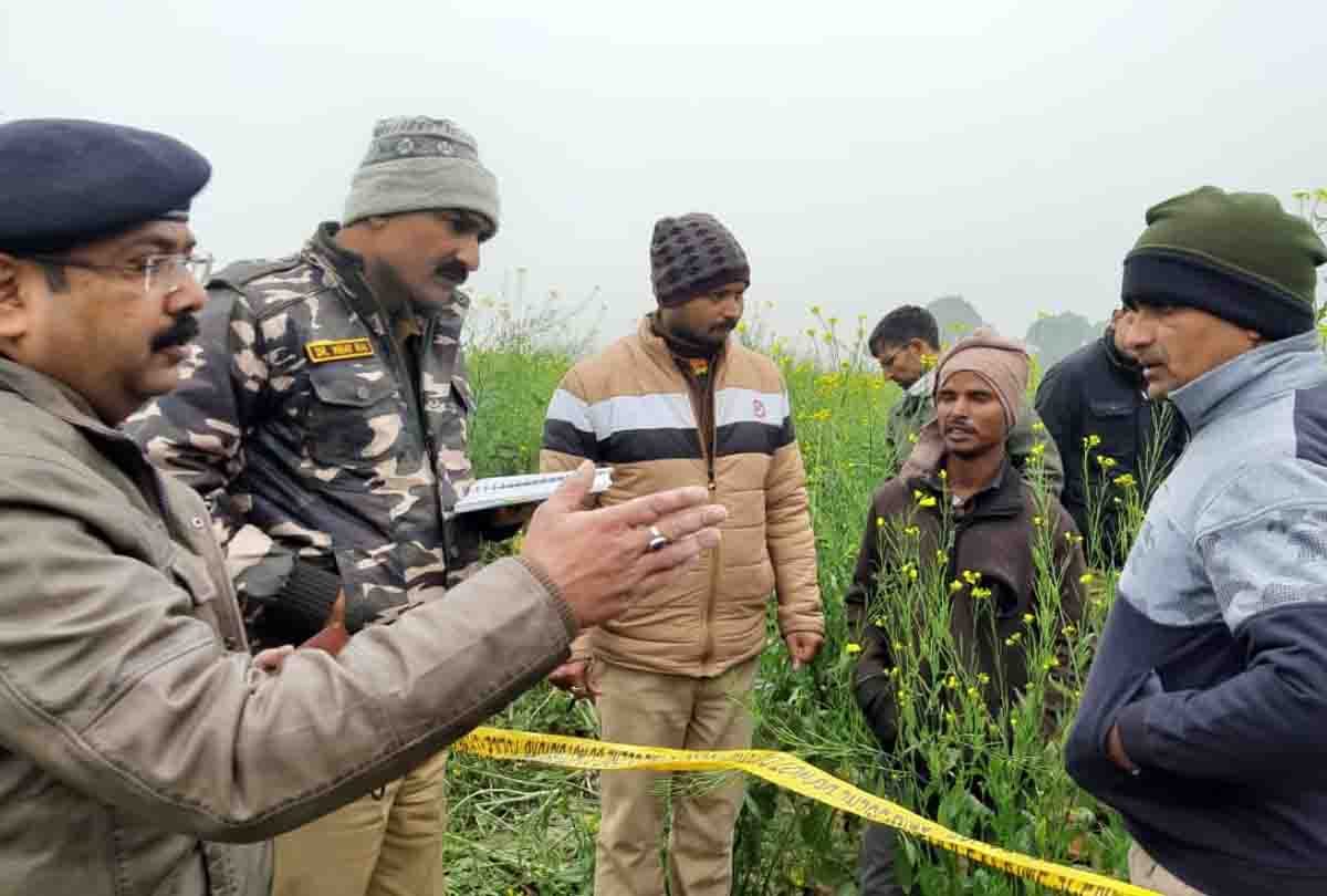 dead man's body found in a mustard field